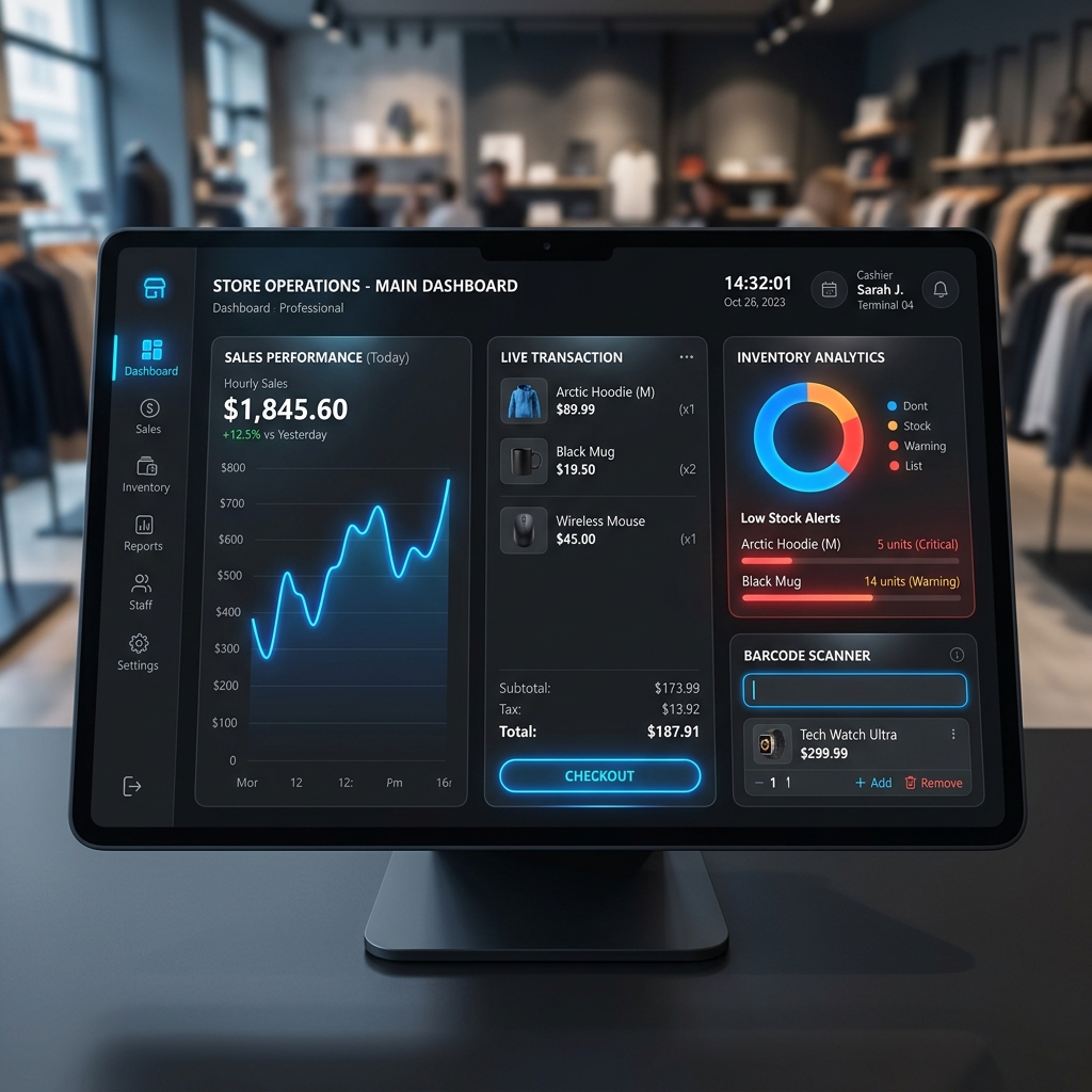 Vanilla Retail POS & Operations Platform (2-in-1 Dual Desktop Suite)
